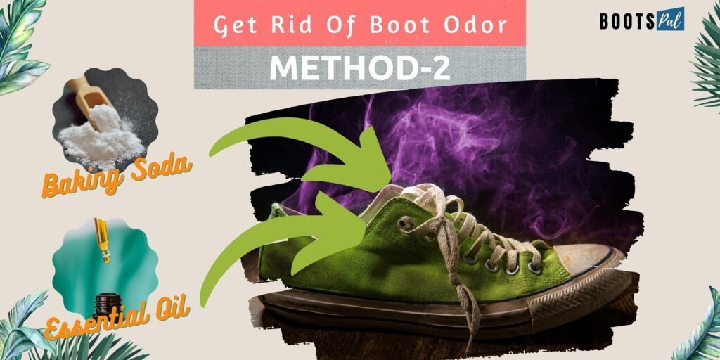 Get rid of shoe odor instantly with white baking soda and essential oil