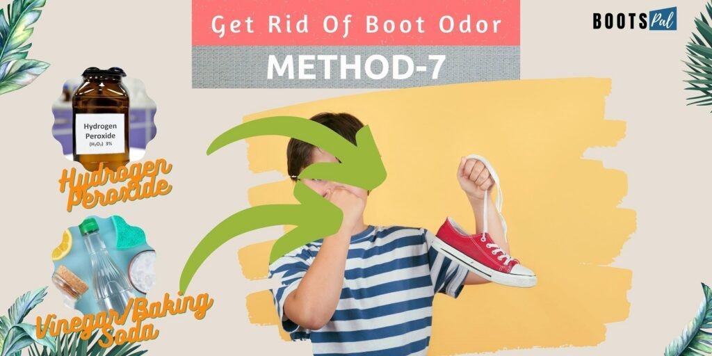 Get rid of shoe odor instantly with Hydrogen Peroxide and vinegar/baking soda