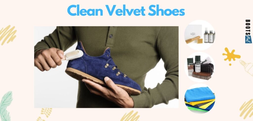 how to clean velvet shoes