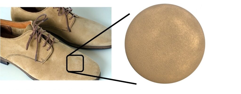 Identify Suede Material in shoes